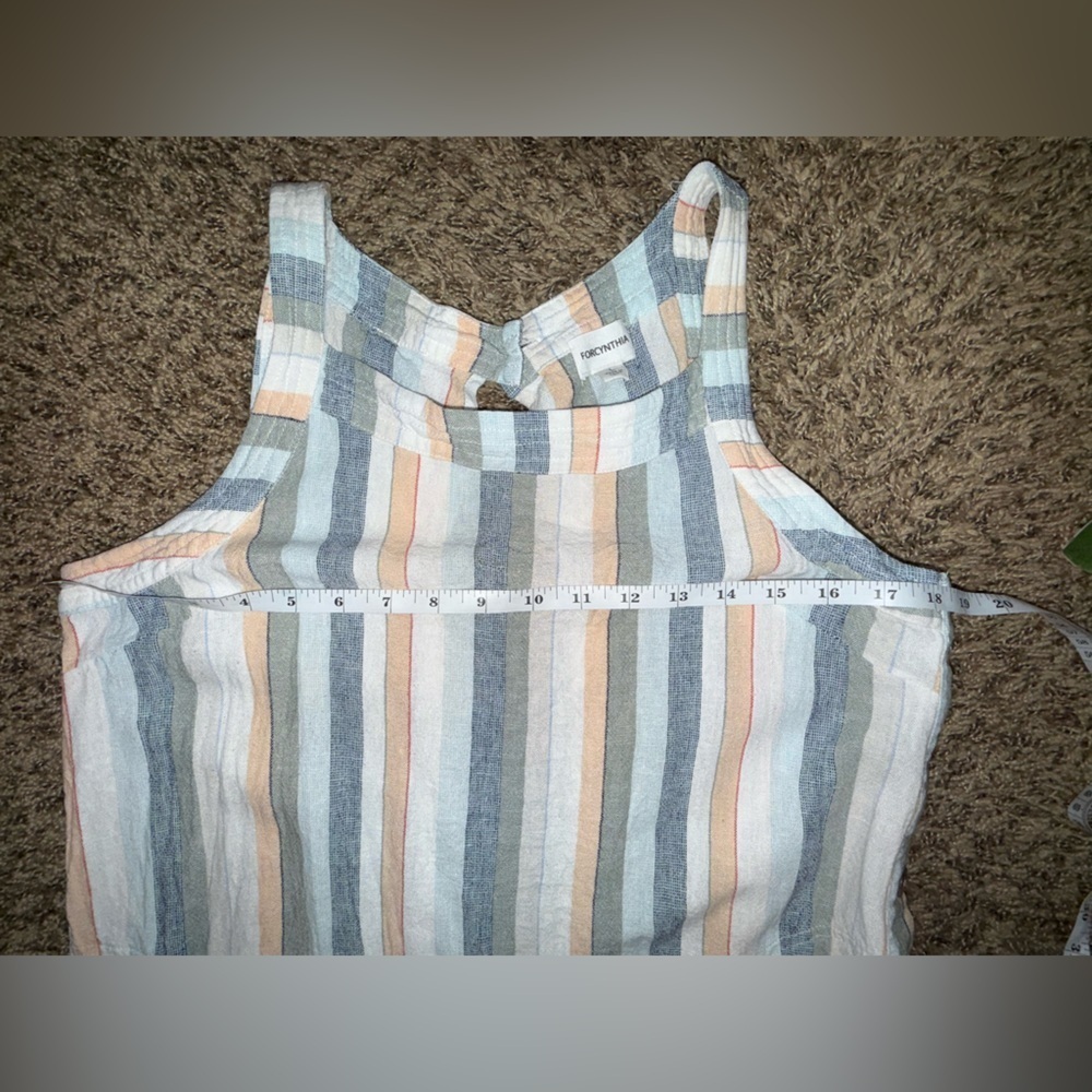 Forcynthia Striped Linen Sheath Dress - Picture 5 of 7